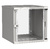 Шкаф LINEA WE 9U 600x450мм дверь стекло серый