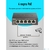 D-Link DGS-1005P / B3A Неуправляемый коммутатор с 5 портами 10 / 100 / 1000Base-T  (4 порта PoE 802.3af / at,  PoE-бюджет 60 Вт)