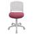 Кресло детское Бюрократ CH-W296NX / 26-31 спинка сетка белый TW-15 сиденье розовый 26-31