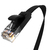 Greenconnect Патч-корд плоский прямой PROF  10.0m UTP медь,  кат.6,  черный,  позолоченные контакты,  30 AWG,  Premium ethernet high speed 10 Гбит / с,  RJ45,  T568B  (GCR-LNC616-10.0m)