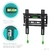 ONKRON BASIC FM1 чёрный 17"-42" Максимальная нагрузка: 30 кг VESA: 75x75,  100x100,  100x200,  200x100,  200x200 мм Вылет от стены: 30 мм Встроенный уровень Система фиксации