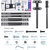 Kromax COBRA-4 серый 15"-75" Кронштейн для телевизора макс. 65кг потолочный поворот