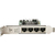 Сетевая карта /  Intel® Ethernet Server Adapter I350-T4,  4 x Gbit Ports RJ-45,  PCI-E x4,  iSCSI,  NFS,  VMDq