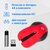 Мышь Oklick 545MW черный / красный оптическая  (1600dpi) беспроводная USB  (4but)