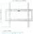 Kromax IDEAL-3 new white,  Кр. стал. наст. для TV 22"-65",  max 50 кг,  0 ст св.,  от ст. 23 мм,  max VESA 400 x 400 мм.