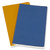 Блокнот Moleskine VOLANT QP723B41M17 Large 130х210мм 96стр. нелинованный мягкая обложка синий / желтый янтарный  (2шт)
