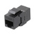 Hyperline CA2-KJ-C6-BK Проходной адаптер  (coupler),  RJ-45 (8P8C) формата Keystone Jack,  категория 6,  4 пары,  черный