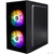 1STPLAYER FIREBASE X1 Black  /  mATX  /  3x120mm LED fans  /  X1-BK-3F1