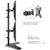 ONKRON D208FS Кронштейн для 2-х мониторов 13-32" макс. 100*100,  подставка,  наклон 45? макс.,  поворот 180?,  нагрузка 2x8кг,  вертикальное размещение