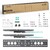 Кронштейн ONKRON /  60-110" макс. 900*600,  наклон -10?+5",  поворот 0?,  от стены до 85мм,  вес до 120кг,  черный