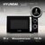 Микроволновая Печь Hyundai HYM-M2052 20л. 700Вт черный / серебристый