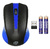 Мышь Oklick 485MW черный / синий оптическая  (1200dpi) беспроводная USB  (2but)
