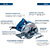 Bosch GKS 140 Пила дисковая [06016B3020] { 1400 Вт,  6200 об / мин,  290х150мм мм,  3.7 кг }