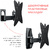 Holder LCDS-5037 Кронштейн,  20-37",  200*200,  наклон +6 -15°,  поворот- 270°,  от стены 236 мм,  1 колено