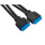 Exegate U3H-617 Планка USB на переднюю панель,  3.5",  1xUSB 3.0,  1xType-C,  черная,  подсоед-е к мат. плат