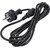 Lanmaster LAN-PP13 / SH-3.0-BK Шнур питания C13-Schuko,  3х0.75,  220В,  10А,  черный,  3 метра