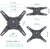 Kromax ATLANTIS-45 Кронштейн для телевизора серый 22"-65" макс.45кг настенный поворот и наклон