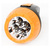 Ultraflash LED3804    (фонарь аккум 220В,  черный / желтый,  4 LED,  SLA,  пластик,  коробка)