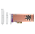 QNAP QM2-2P-244A Dual M.2 22110 / 2280 SATA SSD expansion card  (PCIe Gen2 x2),  Low-profile bracket pre-loaded,  Low-profile flat and Full-height are bundled  (shorter version to support TVS-x82 / TS-x77 PCIe slot 2 & slot 3)