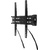 Кронштейн для телевизора Ultramounts UM 878 черный 32"-55" макс.35кг настенный поворотно-выдвижной и наклонный