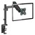ONKRON G70 BLACK Кронштейн для монитора 13-32" макс. 100*100,  струбцина,  наклон -35?+35? поворот 360?,  вылет от основание 0-534мм,  макс.перемещение по вертикали 0-600мм,  кабель-канал,  пружина,  нагрузка 1-8кг