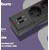 Buro BU-SP5_USB_2A-B Сетевой фильтр,  5м,  6 розеток,  черный