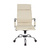 Бюрократ Ch-993 ivory,  Кресло,  иск. кожа,  Цвета слоновой кости,  высокая спинка,  крестовина хром