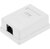 Настенная информационная розетка RJ45 8P8C,  кат.5Е,  UTP,  1-порт,  белая