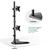 ONKRON D208FS Кронштейн для 2-х мониторов 13-32" макс. 100*100,  подставка,  наклон 45? макс.,  поворот 180?,  нагрузка 2x8кг,  вертикальное размещение