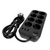 Сетевой фильтр Powercom SP-08 USB03AB 1, 8 m 1.8м  (8 розеток) черный  (коробка)