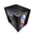 Powercase Корпус Vision Micro,  Black,  Tempered Glass,  4х 120mm 5-color fan,  чёрный,  mATX   (CVBM-L4)