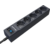 Surge protector Pilot sG-Max 5 outlets  (GP),  15А / 3.3 kVt,  automatic circuit-breaker,  5 m,  gfaphite