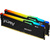 Модуль памяти Kingston 64GB U-DIMM DDR5 ,  4800МГц,  CL38  (Kit of 2) FURY Beast Black RGB