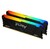 Память DDR4 2x64GB 3200MHz Kingston KF432C16BB2AK2 / 64 Fury Beast RGB RTL Gaming PC4-25600 CL16 DIMM 288-pin 1.35В dual rank с радиатором Ret
