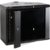 Шкаф настенный угловой,  6U 600x600,  стеклянная дверь,  черный