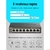коммутатор D-Link Неуправляемый PoE-коммутатор,  8x1000Base-T  (4x1000Base-T PoE),  PoE-бюджет 80 Вт,  корпус металл