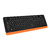 Клавиатура + мышь A4 Fstyler FG1010 клав:черный / оранжевый мышь:черный / оранжевый USB беспроводная