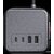 Сетевой фильтр 2м 3*1.5кв.мм 8розеток 16A 230В 2xUSB-A 2xUSB-C черный ILS 451 99630 DEFENDER