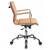 Бюрократ Ch-993-Low camel,  Кресло,  светло-коричневая иск. кожа,  низкая спинка,  крестовина хром