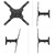 Кронштейн ONKRON /  26-55" макс. 400*400,  1 колено,  наклон -2+12?,  поворот 80? макс 35кг,  от стены 40-210мм,  черный