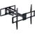 Кронштейн для телевизора Kromax ATLANTIS-75 черный 40"-90" макс.101кг настенный поворотно-выдвижной и наклонный