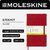 Блокнот Moleskine CLASSIC QP062R Large 130х210мм 240стр. нелинованный твердая обложка фиксирующая резинка красный