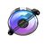 Вентилятор в корпус ALSEYE Φ12 (DM12)-B  (Clear Frame) AS.04.10.0003