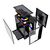 Powercase Корпус Vision Micro,  Black,  Tempered Glass,  4х 120mm 5-color fan,  чёрный,  mATX   (CVBM-L4)
