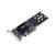 Synology M2D18 M.2 SSD-Sata adapter,  LP PCIe 2.0x8  (for DS1517+,  DS1817+,  DS3018xs,  FS1018,  RS1219+,  for all xs / xs+ models) up to 2xSSD M.2 SATA