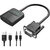 Мультимедиа конвертер Vention VGA + аудио > HDMI,  гибкий,  черный