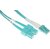 Патч-корд Lanmaster LAN-2LC-2SC / OM3-1.0 2x50 / 125 OM3 LC дуплекс-SC дуплекс 1м LSZH