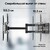 Кронштейн ONKRON /  42-110" макс 800*600  наклон -5° / +15° поворот ±90° Макс нагрузка 100кг,  от стены 103-1030мм черный