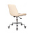 Кресло Бюрократ CH-350SL / IVORY светло-бежевый искусст.кожа / ткань крестовина хром