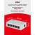 DAHUA DH-SF1005L 5-портовый неуправляемый коммутатор,  5x10 / 100 Base-T,  коммутация 1 Гбит / с,  MAC-таблица 2К,  пластик
